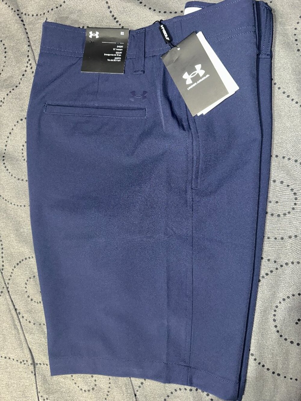 UNDER ARMOUR STORM GOLF #410 DARK BLUE SHORTS SIZE 32 MEN NWT $70.00